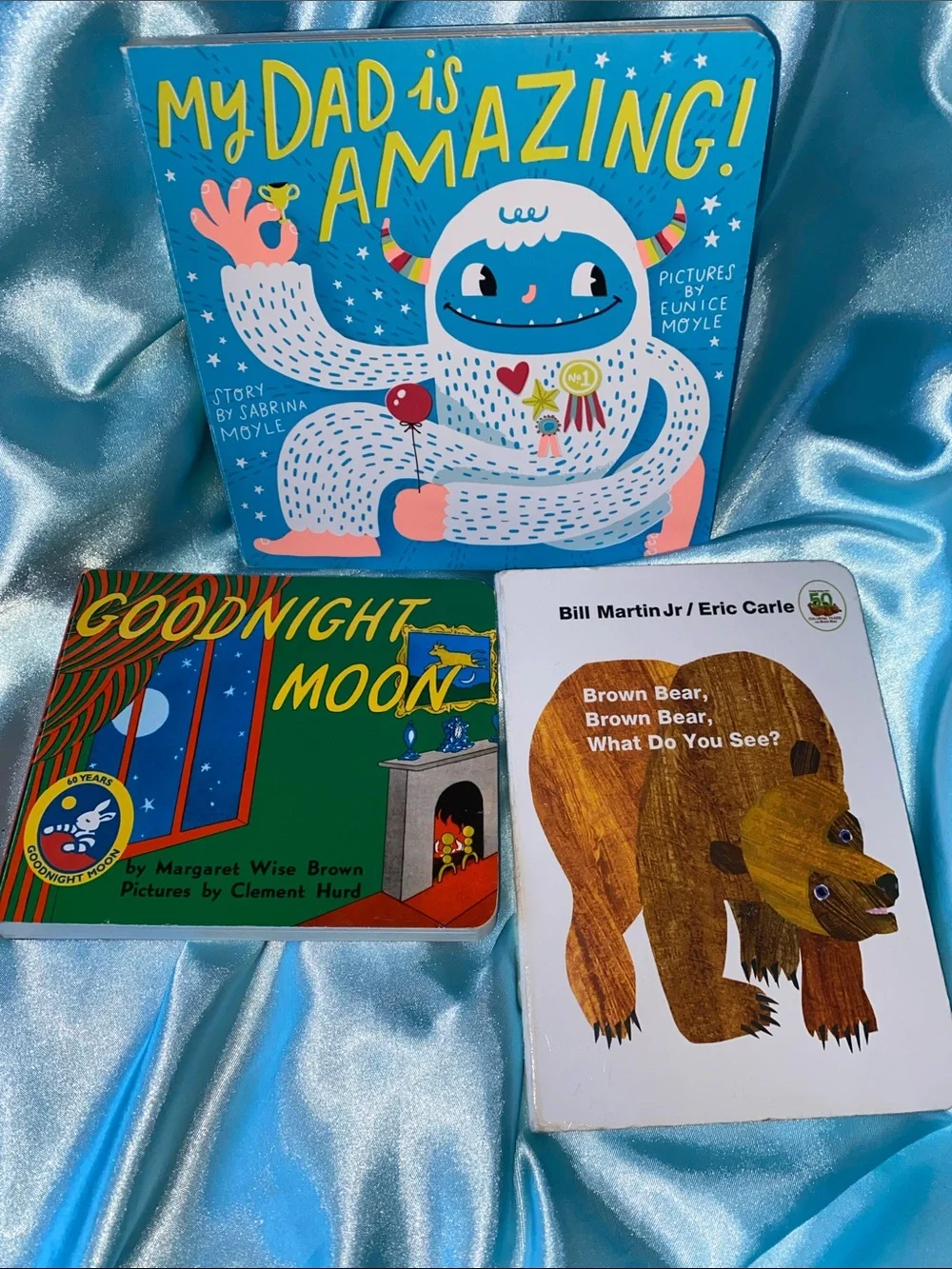 Board Books Bundle Goodnight Moon Brown Bear My Dad is Amazing